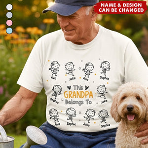 This Grandpa Belongs To Doodle - Personalized Shirt