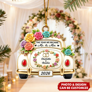 The Best Is Yet To Come - Personalized Acrylic Ornament - Custom Wedding Souvenir Gift for 2026 New Couples