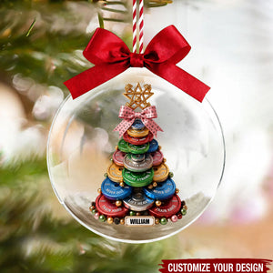 Weight Plate Tree Christmas Ornament - Personalized Gifts For Gym Lovers
