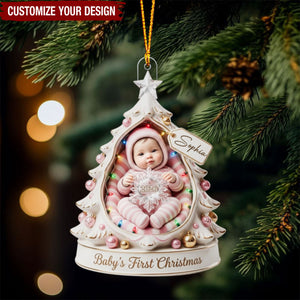 Baby First Christmas 2026 - Personalized Baby Keepsake