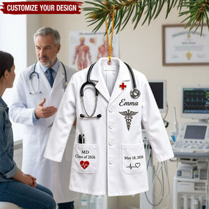 White Coat Ceremony Ornament - Doctor Christmas Gift