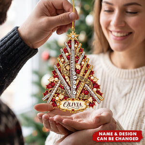 Personalized Flute Christmas Ornament - Musical Instrument Keepsake For Flute Players