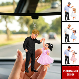 I'll Always Be Your Little Girl Dad And Daughter Dancing - Personalized Car Hanger