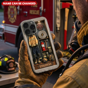 Courage Fire Honor Rescue, Personalized Clear Phone Case, Gift For Him