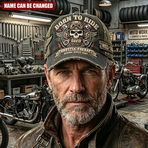 Vintage Rider Skull Classic Cap - Personalized Gifts