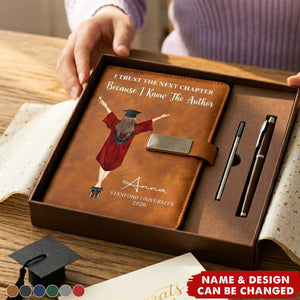 Graduation Gift For Her Him - Personalized Notebook Set