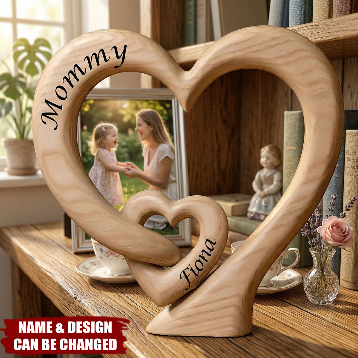 Mommy Heart Acrylic Plaque - Personalized Gifts For Mother's Day