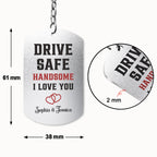 (Photo Inserted) Drive Safe My Love - Personalized Keychain