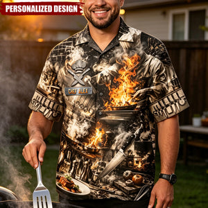 Kitchen Guru Custom Hawaiian Shirt – Personalized Gift For Cooking Chef