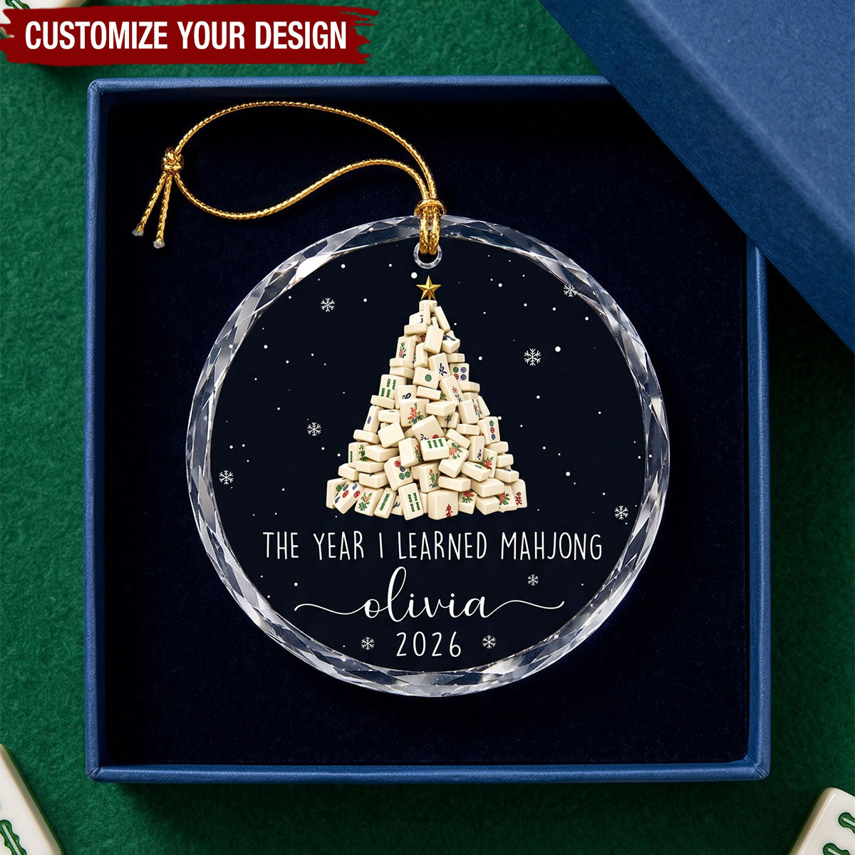The Year I Learned Mahjong - Custom Mahjong Ornament