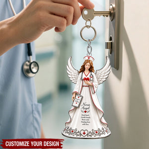 Personalized Nurse Keychain - Healthcare Worker Gift