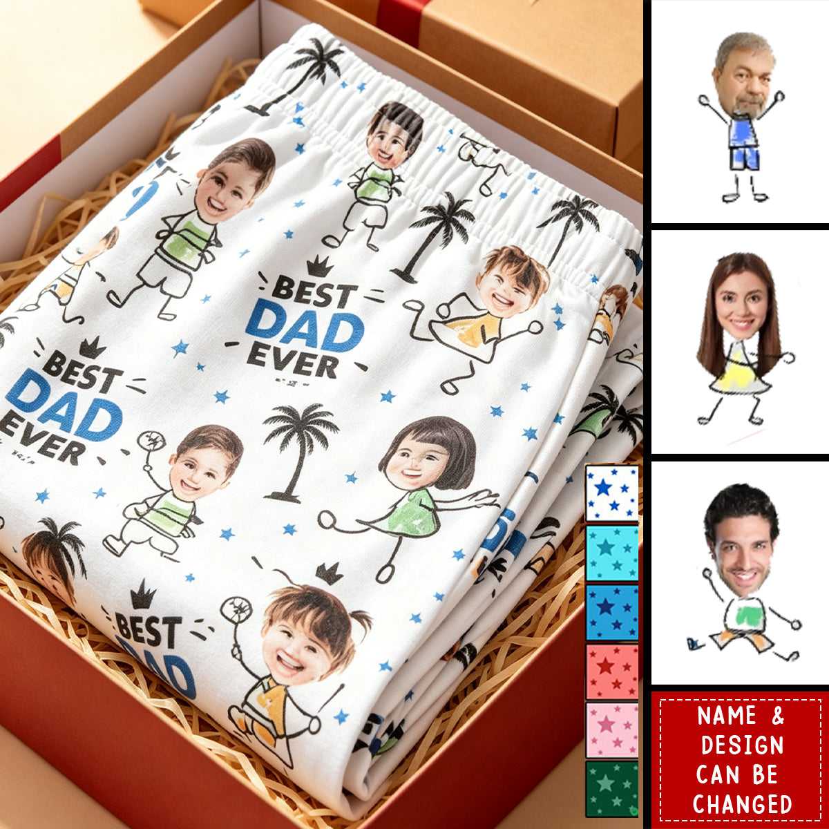 Father's Day Gifts, Best Dad Ever New Version Father's Day Gift For Dad, Husband, Grandpa - Personalized Lounge Pants