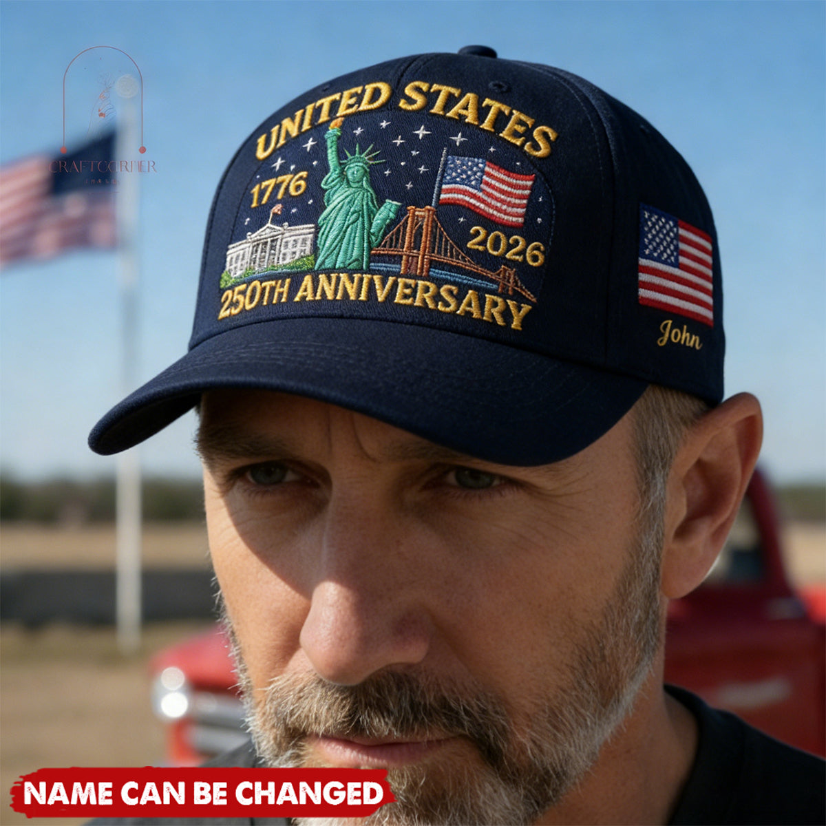 USA 250th Anniversary Eagle Personalized Classic Cap